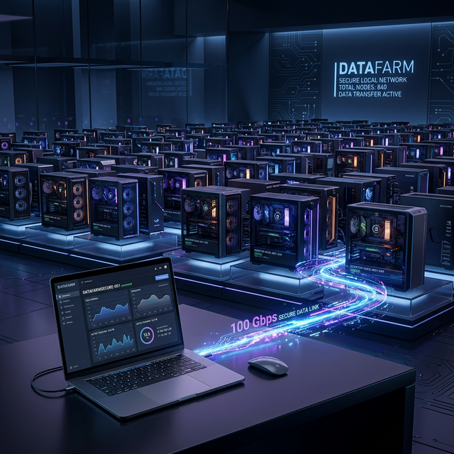 Secure computer connection representing Local IP